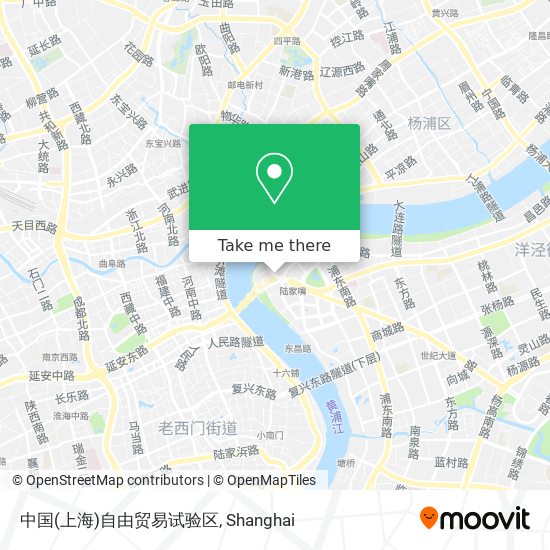中国(上海)自由贸易试验区 map