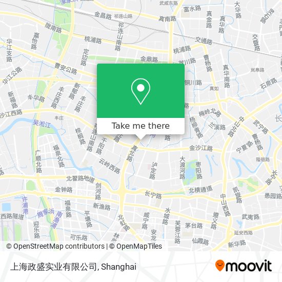 上海政盛实业有限公司 map