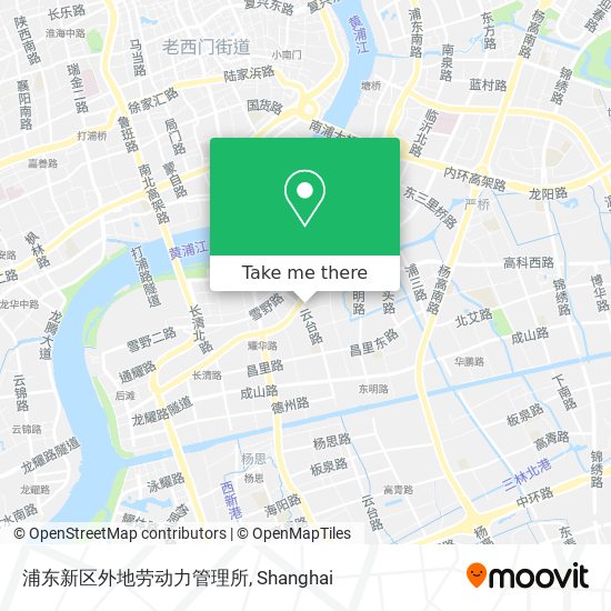 浦东新区外地劳动力管理所 map