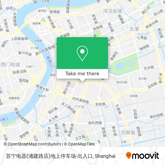 苏宁电器(浦建路店)地上停车场-出入口 map
