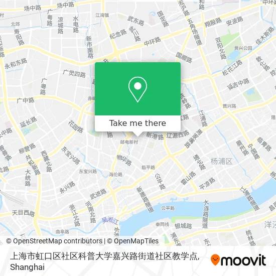 上海市虹口区社区科普大学嘉兴路街道社区教学点 map