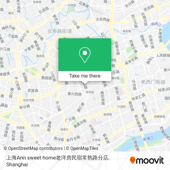 上海Ann sweet home老洋房民宿常熟路分店 map