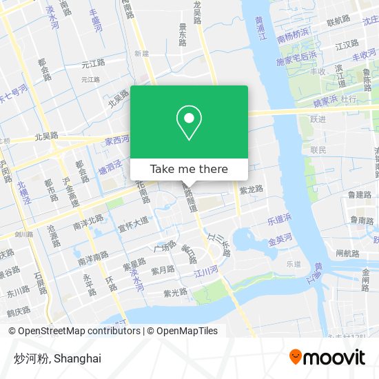 炒河粉 map