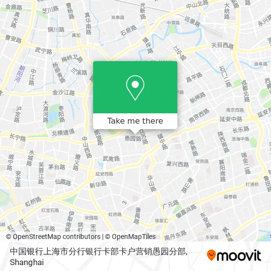 中国银行上海市分行银行卡部卡户营销愚园分部 map