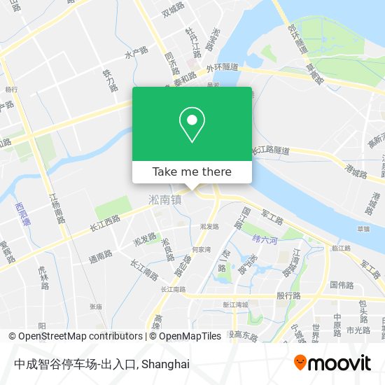 中成智谷停车场-出入口 map