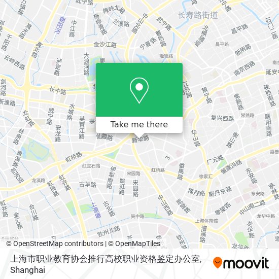 上海市职业教育协会推行高校职业资格鉴定办公室 map