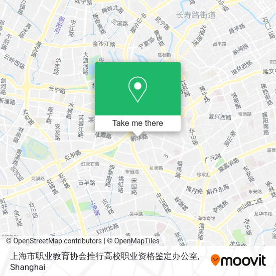 上海市职业教育协会推行高校职业资格鉴定办公室 map