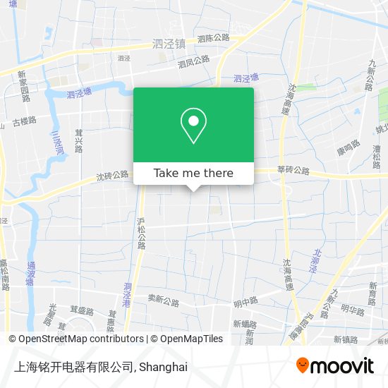 上海铭开电器有限公司 map
