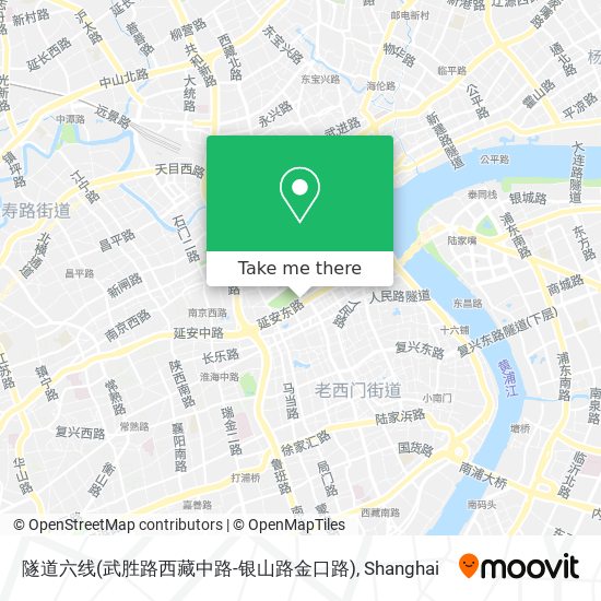 隧道六线(武胜路西藏中路-银山路金口路) map