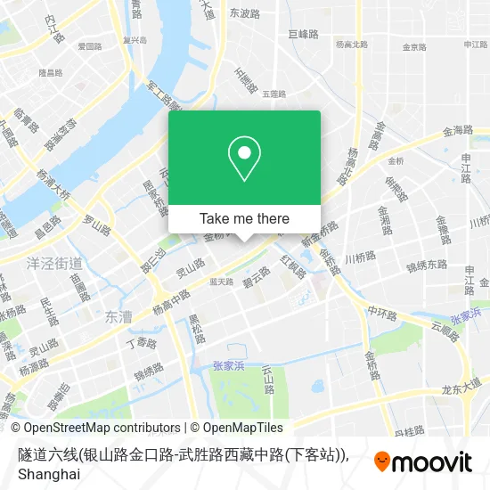 隧道六线(银山路金口路-武胜路西藏中路(下客站)) map