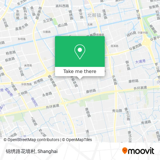 锦绣路花墙村 map