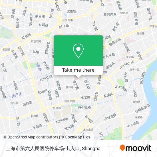 上海市第六人民医院停车场-出入口 map