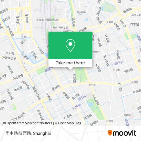 吴中路航西路 map