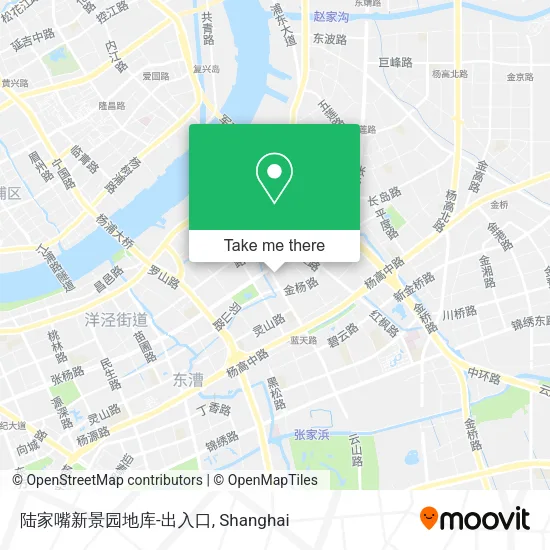 陆家嘴新景园地库-出入口 map