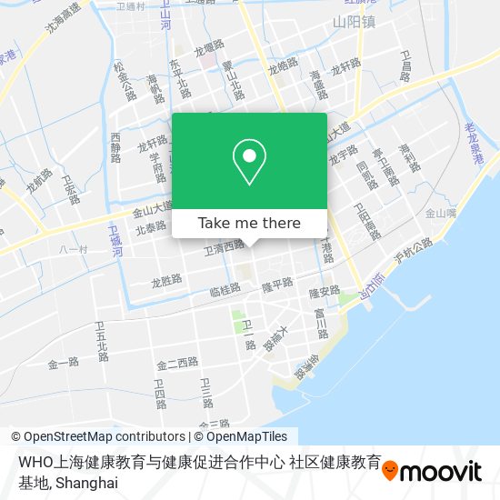 WHO上海健康教育与健康促进合作中心 社区健康教育基地 map