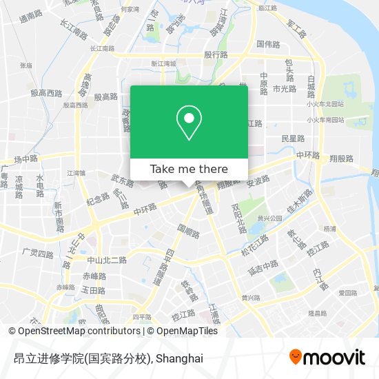 昂立进修学院(国宾路分校) map