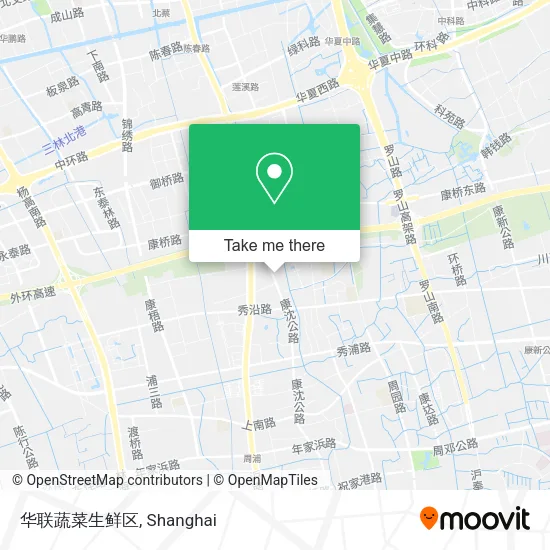 华联蔬菜生鲜区 map