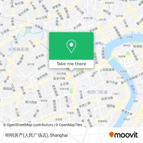 明明房产(人民广场店) map