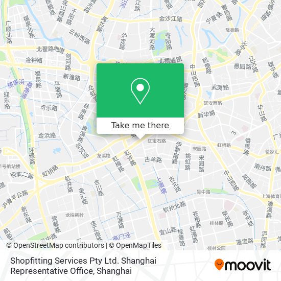 Shopfitting Services Pty Ltd. Shanghai Representative Office map