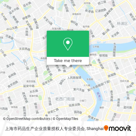 上海市药品生产企业质量授权人专业委员会 map