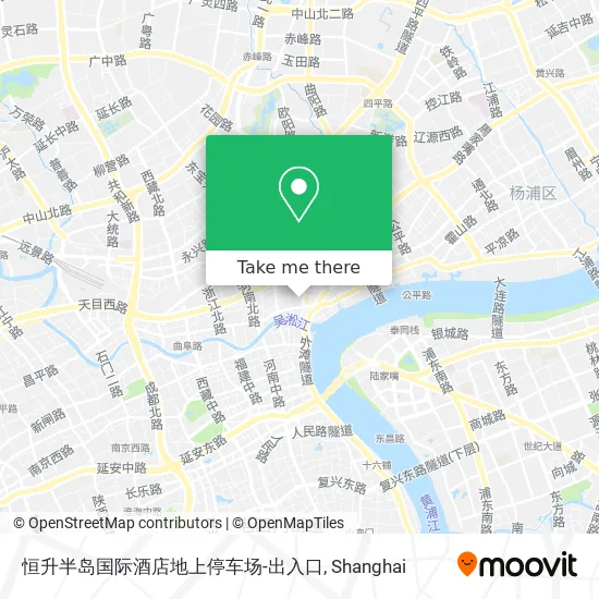 恒升半岛国际酒店地上停车场-出入口 map