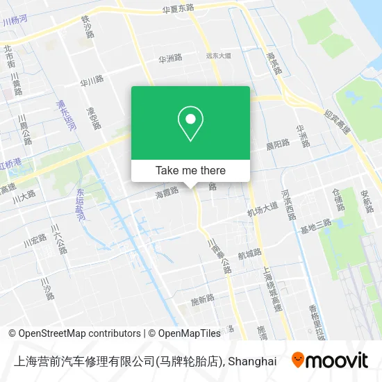 上海营前汽车修理有限公司(马牌轮胎店) map