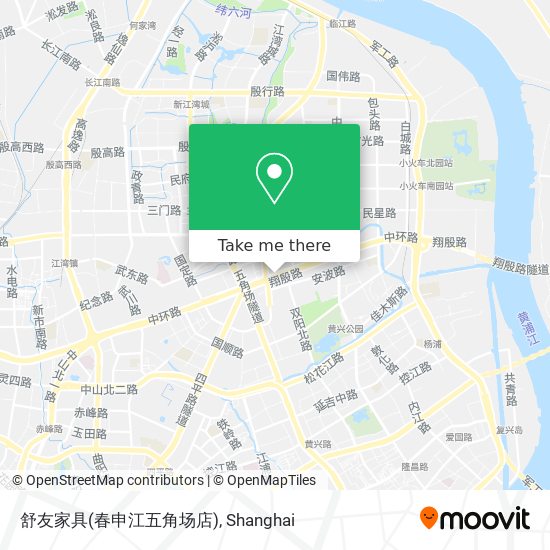 舒友家具(春申江五角场店) map