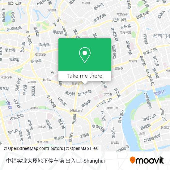 中福实业大厦地下停车场-出入口 map