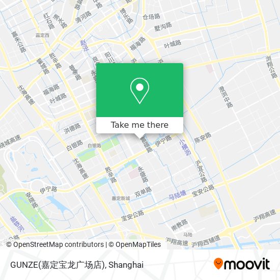 GUNZE(嘉定宝龙广场店) map