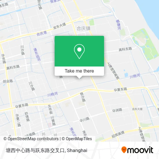 塘西中心路与跃东路交叉口 map