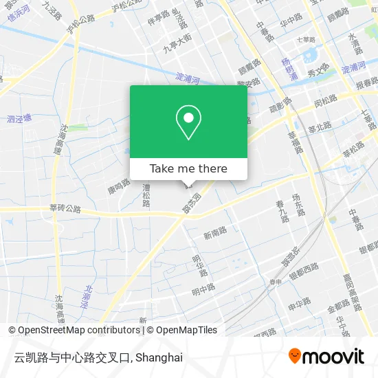 云凯路与中心路交叉口 map
