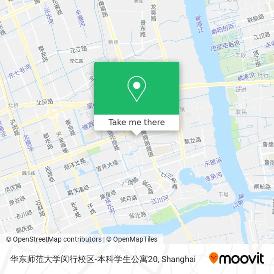 华东师范大学闵行校区-本科学生公寓20 map