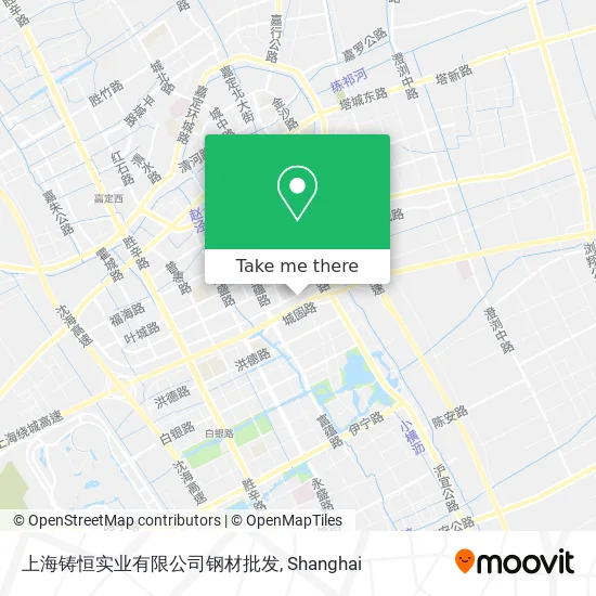 上海铸恒实业有限公司钢材批发 map