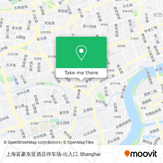 上海富豪东亚酒店停车场-出入口 map