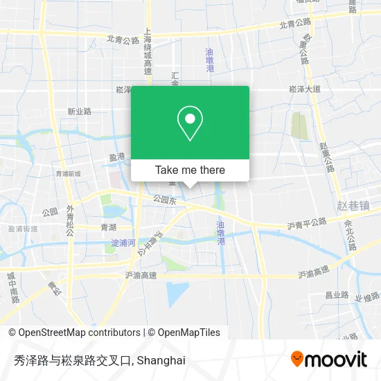 秀泽路与崧泉路交叉口 map