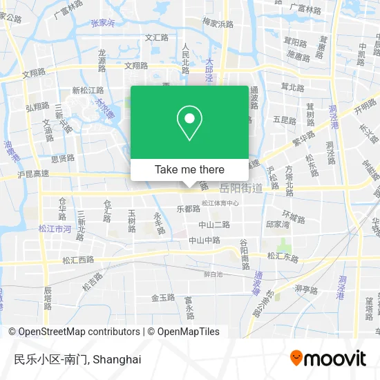 民乐小区-南门 map
