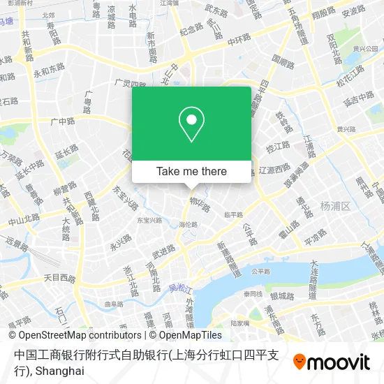 中国工商银行附行式自助银行(上海分行虹口四平支行) map