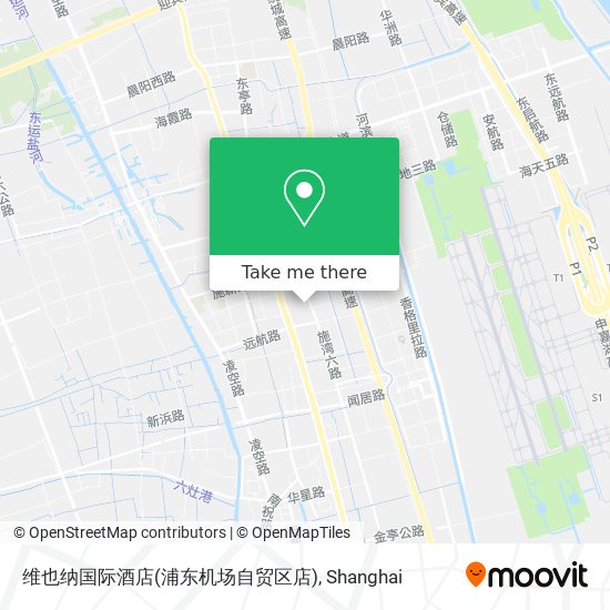 维也纳国际酒店(浦东机场自贸区店) map