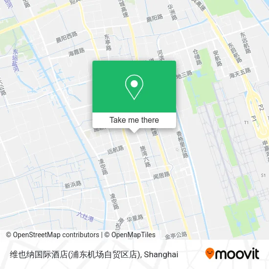 维也纳国际酒店(浦东机场自贸区店) map