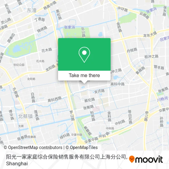 阳光一家家庭综合保险销售服务有限公司上海分公司 map