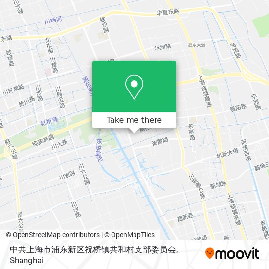 中共上海市浦东新区祝桥镇共和村支部委员会 map