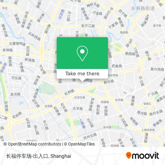 长福停车场-出入口 map