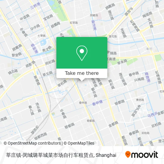 莘庄镇-闵城璐莘城菜市场自行车租赁点 map