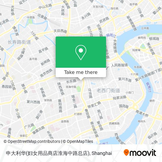申大利华(妇女用品商店淮海中路总店) map