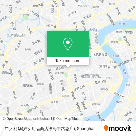 申大利华(妇女用品商店淮海中路总店) map