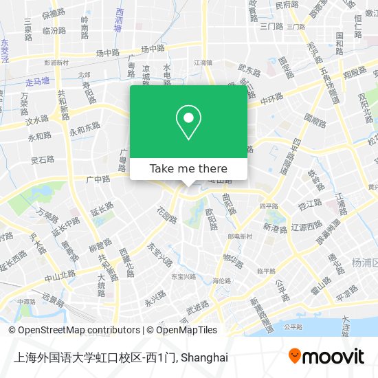 上海外国语大学虹口校区-西1门 map