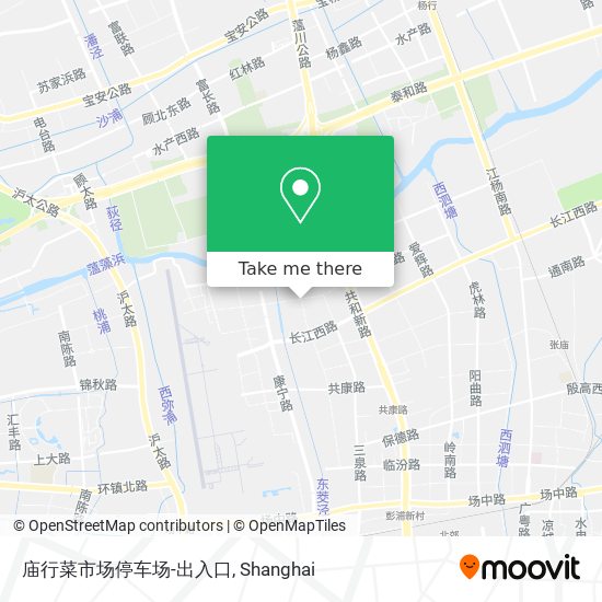 庙行菜市场停车场-出入口 map