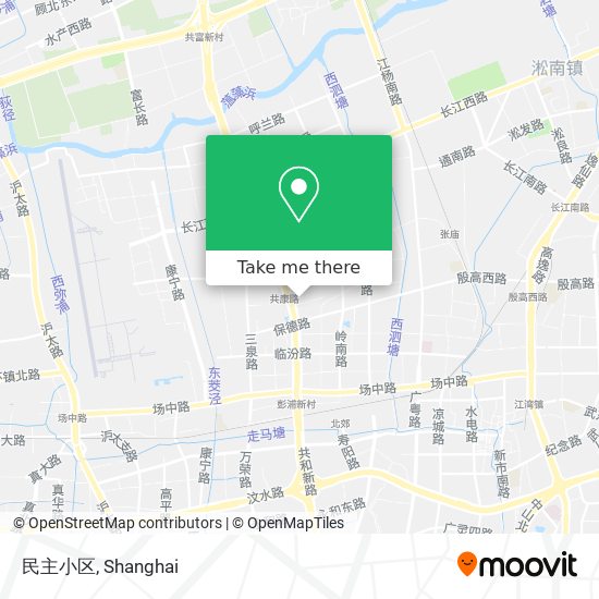 民主小区 map