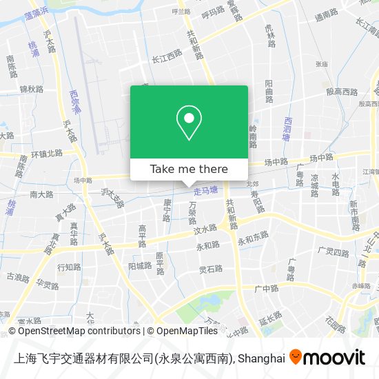 上海飞宇交通器材有限公司(永泉公寓西南) map