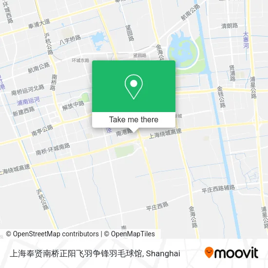上海奉贤南桥正阳飞羽争锋羽毛球馆 map